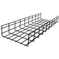 Hubbell HBT0620BK Wire Basket Tray Overhead, Round, 6"H x 20"W x 118"L, Black