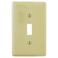 Hubbell NPJJ1I Jumbo 1-Gang Toggle Wall Plate, Ivory