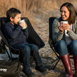 The Beck Chair - Ultra-Portable Heated Camping Chair - detail view | Silarius