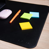 PU Leather Desk Mat - rear view | Silarius