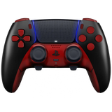 MODDEDZONE BLACK/RED PS5 DualSense Edge Custom Modded Wireless Controller