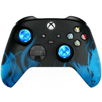 MODDEDZONE BLUE FIRE XBOX SERIES X CUSTOM MODDED CONTROLLER