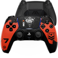 MODDEDZONE BLACKOUT EXTREME PS5 SMART PRO CUSTOM MODDED CONTROLLER - front view | Silarius