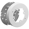 Hubbell HBL5738AFWA Raceway Box for HBL500/700/750 Series, Standard Depth, Metal, Ivory