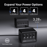 Gitryin Desktop Charging Station 12-in-1 (40W Combo) - rear view | Silarius