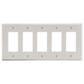 Hubbell P265LA 5-Gang Decorator Wall Plate