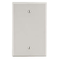 Hubbell PJ13LA Mid-Size 1-Gang Wallplate, Box Mount Blank, Light Almond