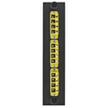 Hubbell FSPNLCQS3Y 12-Port Fiber Adapter Panel, 3-LC Quad