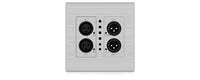 Blustream DA22XLR-WP-US Dante 2+2 XLR Wall Plate