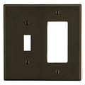 Hubbell PJ126 Wall Plate, Two Gangs, One Toggle and One Decorator Configuration