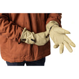 Drift II Heated Leather Gloves (3500mAh USB-C batt) - rear view | Silarius