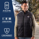 Element Men's Heated Vest - detail view | Silarius