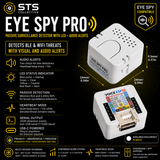 Eye Spy Pro Passive Surveillance Detector with LED + Audio Alerts BLE, WiFi, ALPR, AirTag & Camera... - angle view | Silarius