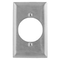 Hubbell SSJ723 Wall Plate, Jumbo 1-Gang, 2.15" Stainless Steel