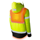Flash Heated High-Vis Jacket - side view | Silarius