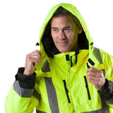 Flash Heated High-Vis Jacket - detail view | Silarius