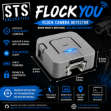 FlockYou M5 Atom Lite Flock Camera Detector | WiFi ALPR Awareness Tool with Blue LED Alert - side view | Silarius