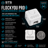 FlockYou Pro - Flock Camera Detector with LED + Audio Alerts - side view | Silarius