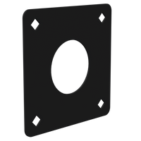 Pedestal Pro GAS-PLTFAC-4-2 4" x 4" Foam Gasket Seal