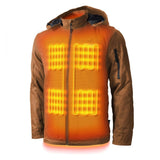 Grit Mens Heated Workwear Jacket - rear view | Silarius