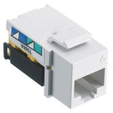 Hubbell NSJ6W netSELECT CAT6 Jack, up to 5GBASE-T, 802.3bt PoE, White