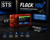 FlockYou Mini | Budget ALPR Awareness Detector with Color Display - front view | Silarius