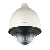 Hanwha HCP-6320HA Full-HD 1080p Analog HD Outdoor PTZ Dome Camera, 4.44-142.6mm Varifocal Lens, 32x Optical Zoom, 16x Digital Zoom, IP66, IK10, Ivory