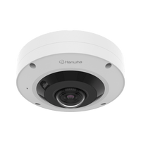 Hanwha XNF-9010RVM Series 12 MP IR Fisheye Camera, Mobile Exclusive, 1.08mm, White