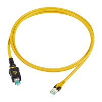 Hanwha SPP-C00402EP RJ45 Push-Pull Ruggedized Cable, Compatible with TNP-A6550RW, TNP-A7430RW, TNP-A9430RW, 2m (78.74")