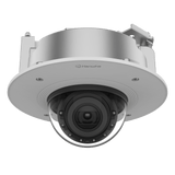 Hanwha XND-9082RF X-Series 4K Flush Mount IR IP Dome Camera, 2.8-8.4 Motorized Varifocal Lens, Signal White