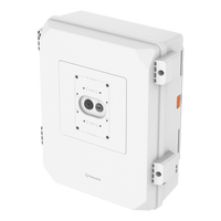 Hanwha SBP-150NBW Installation Cabinet, Polycarbonate and Aluminum, IP66, IK10, White