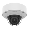 Hanwha PNV-A6081R/KAP Series 2MP AI Outdoor IR Vandal Dome IP Camera, 4.38-9.33mm Varifocal Lens, White, TAA Compliant