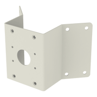 Hanwha SBP-300KM1 Corner Mount Base for SBP-300WMW1, Ivory