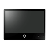 Hanwha SMT-1031PVW 10.1" AI Enabled IP Public View Monitor, Built-In Speaker, VESA Mount, White