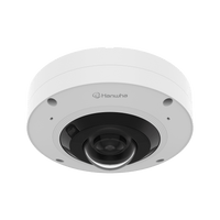 Hanwha XNF-A8014RV X Series 6MP Outdoor AI Fisheye IR Camera, 1.6mm Fixed Lens