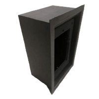 Hanwha TA-18 Turbine Compact Flush-Mount Back Box for TCIS-2 and TCIS-3, Black