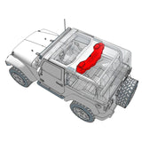 Jeep JL/JLU,JT Overhead Bar System Fits 4 X 8' Speakers (Not Included) and 4 X Tweeters PRO-TW4L ... - detail view | Silarius