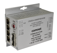 ComNet CNGE4+2SMSPOEHO/M/C 6-Port Gigabit Ethernet Self-Managed Switch, Small Surface Mount