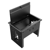 Kramer 80-000321 T-IN2-REC2 Plus In–Table Elegant Tabletop Connectivity Box with Lid for 2-Module