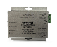 ComNet CN-IMCG0101P-ER Industrial Gigabit Ethernet Media Converter with PoE+