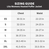 Lita Women's Heated Puffer Jacket - detail view | Silarius