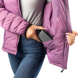 Lita Women's Heated Puffer Jacket - detail view | Silarius