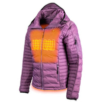 Lita Women's Heated Puffer Jacket - front view | Silarius
