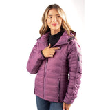 Lita Women's Heated Puffer Jacket - detail view | Silarius