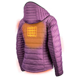 Lita Women's Heated Puffer Jacket - rear view | Silarius