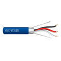 Genesis 32261106 18AWG Stranded Shielded Plenum Cable, 300V, 1000' Pull Box, Blue