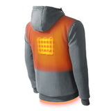 Ridge Mens Heated Hoodie - rear view | Silarius