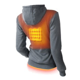 Ridge Womens Heated Hoodie - rear view | Silarius