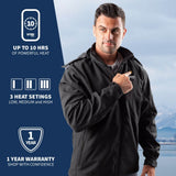 Sahara II Men's Heated Jacket - detail view | Silarius