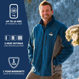 Sahara Mens Heated Jacket - detail view | Silarius